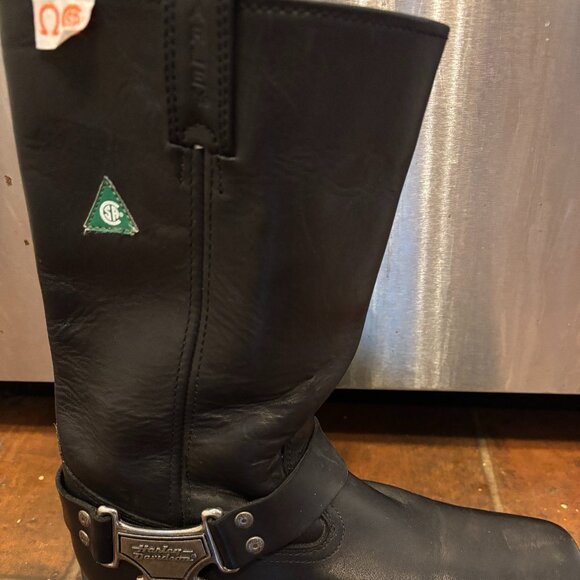 Harley Davidson Steel Toed Motorcycle Harness Riding Boots Mens Size 10 Wide - Picture 2 of 11